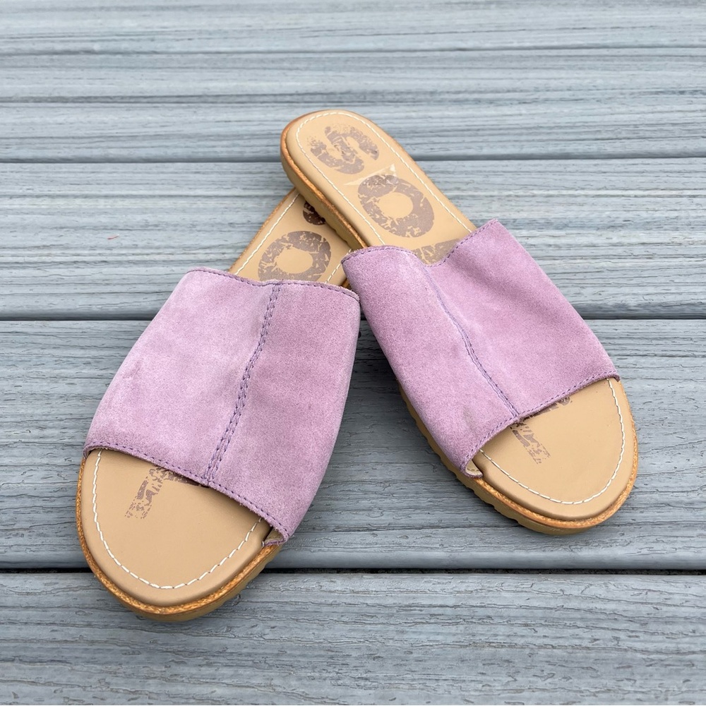 Sorel Ella Block Slide In Shale Mauve - image 8